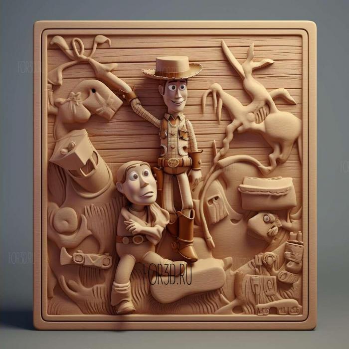 toy story 3 stl model for CNC